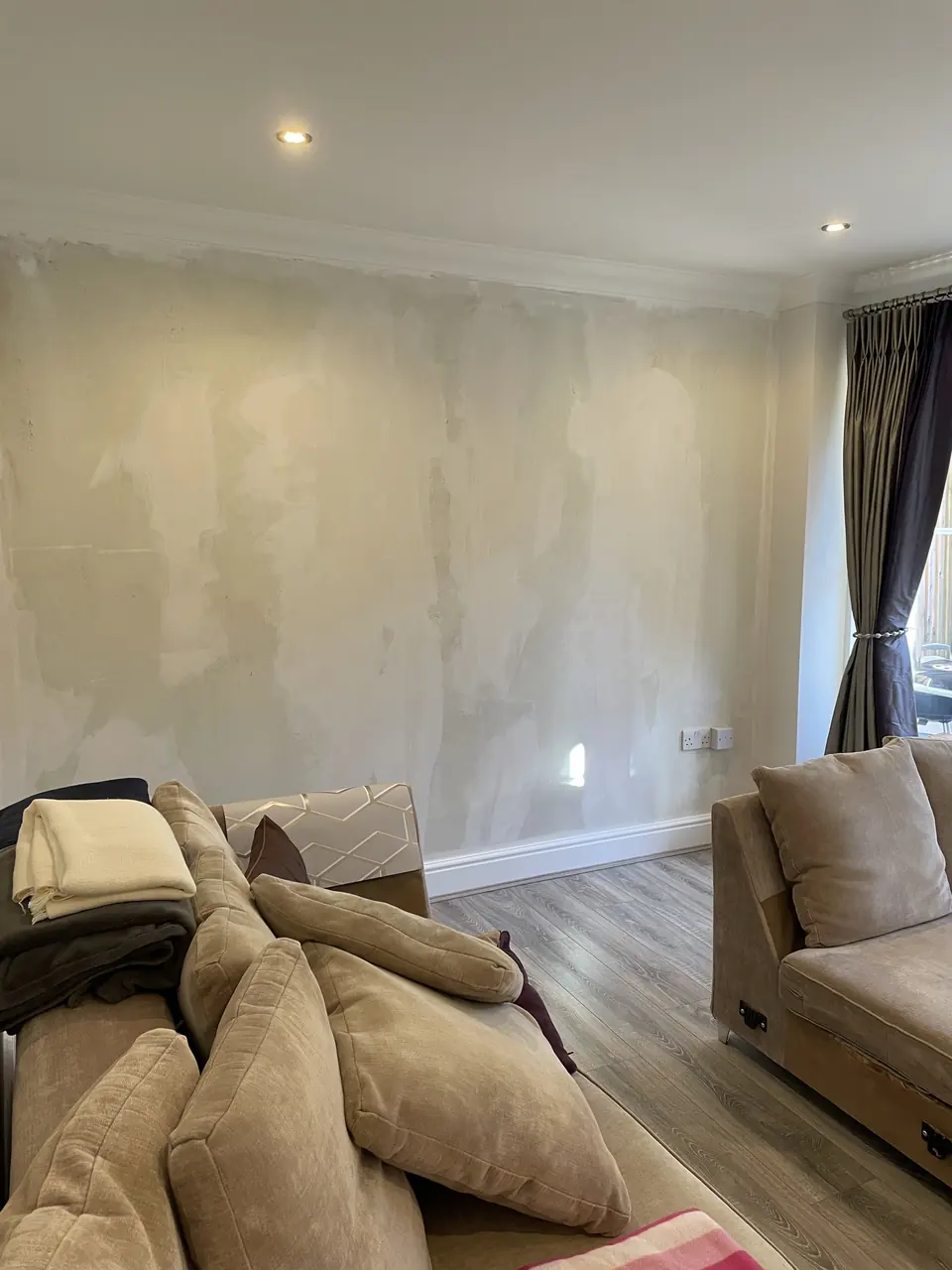 Palmers Green family home redecorated room by room with fresh paint and coordinated finishes in-progress view