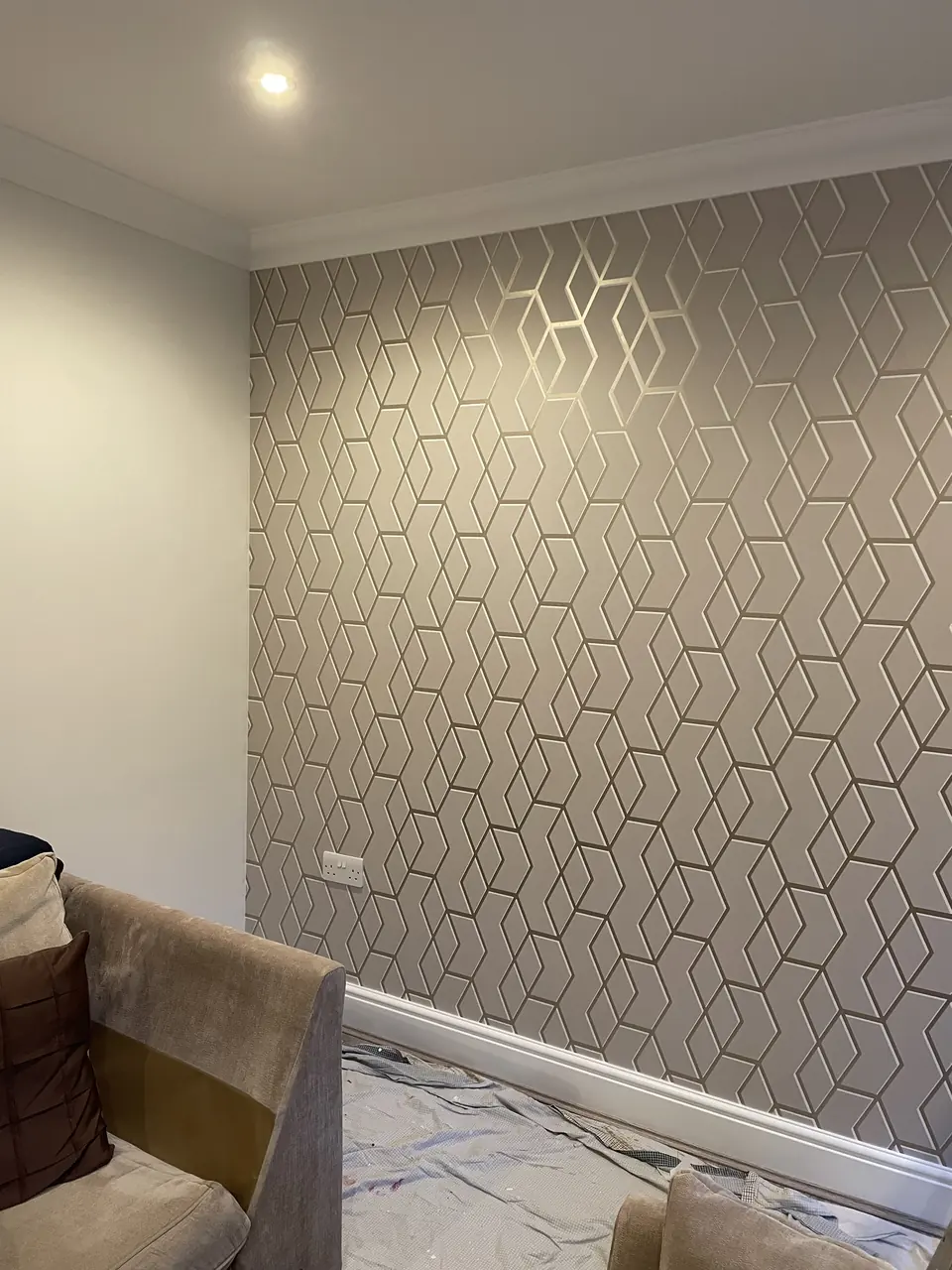 Palmers Green family home redecorated room by room with fresh paint and coordinated finishes close detail