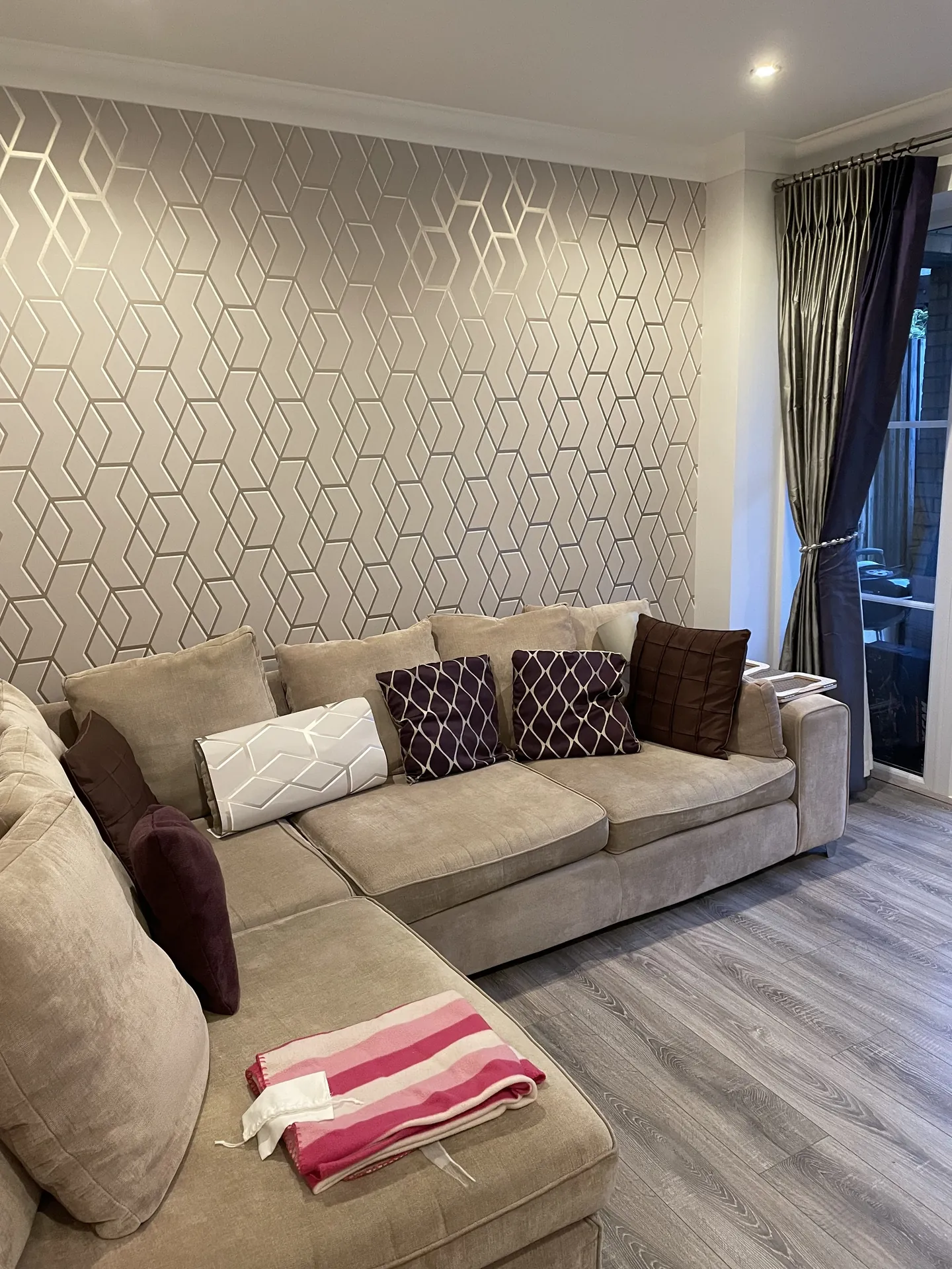 Palmers Green family home redecorated room by room with fresh paint and coordinated finishes finished result