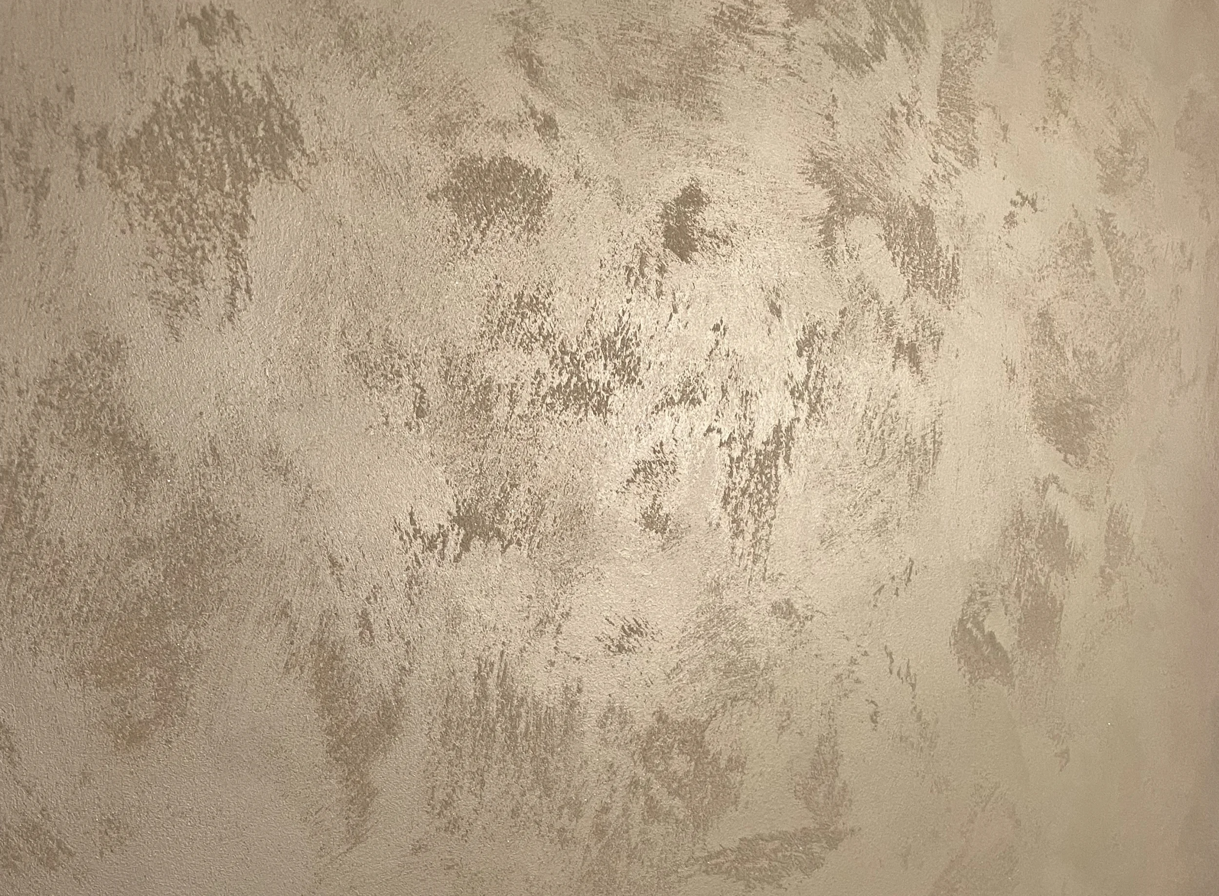 Close-up of warm Venetian plaster texture by Anna's Decorating